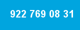 922 769 08 31 922 769 08 31